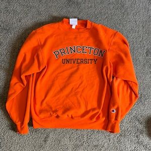Princeton University Champion orange crewneck